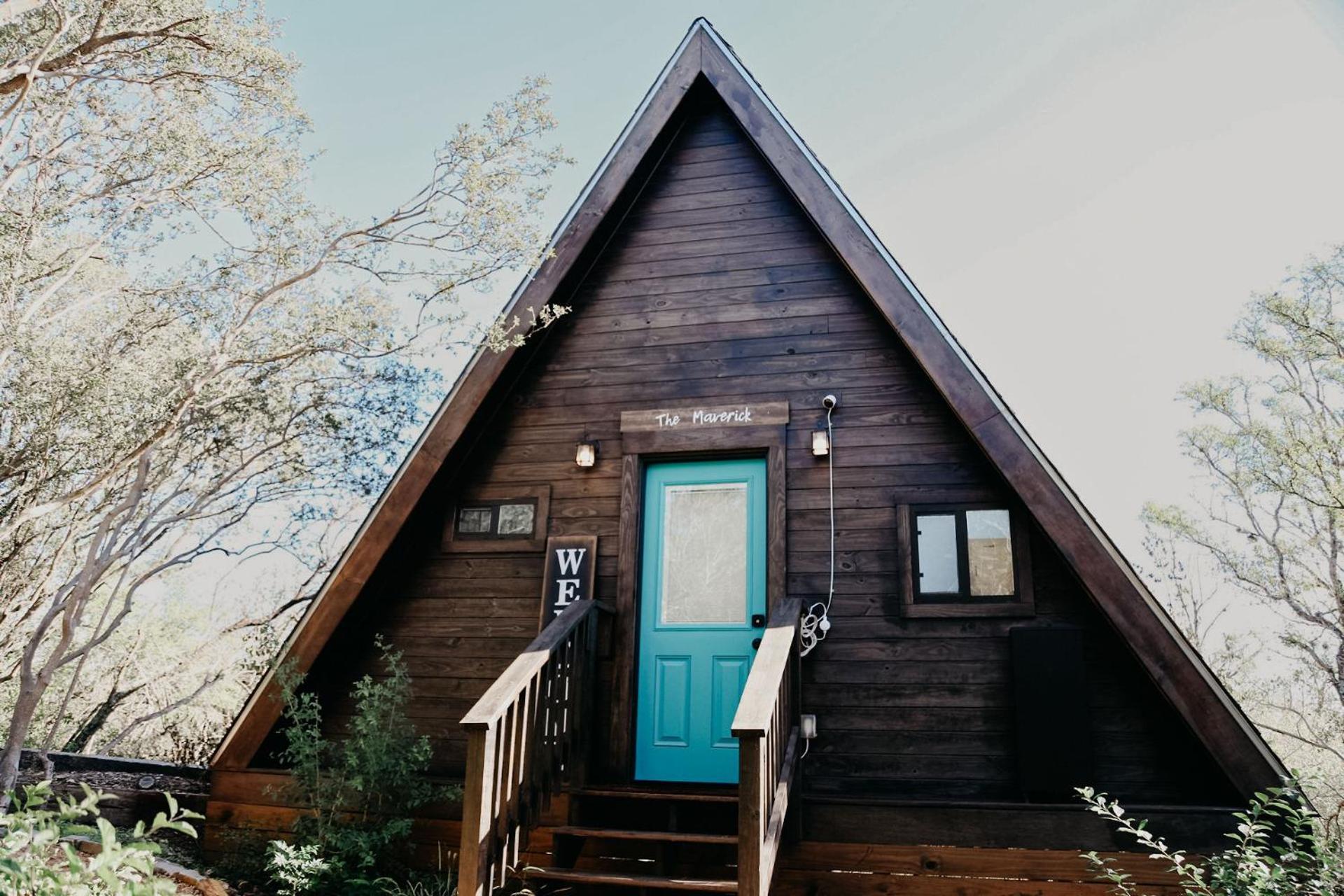 The Maverick: A-Frame W/ Hammock And Tree Top View New Braunfels Exterior foto