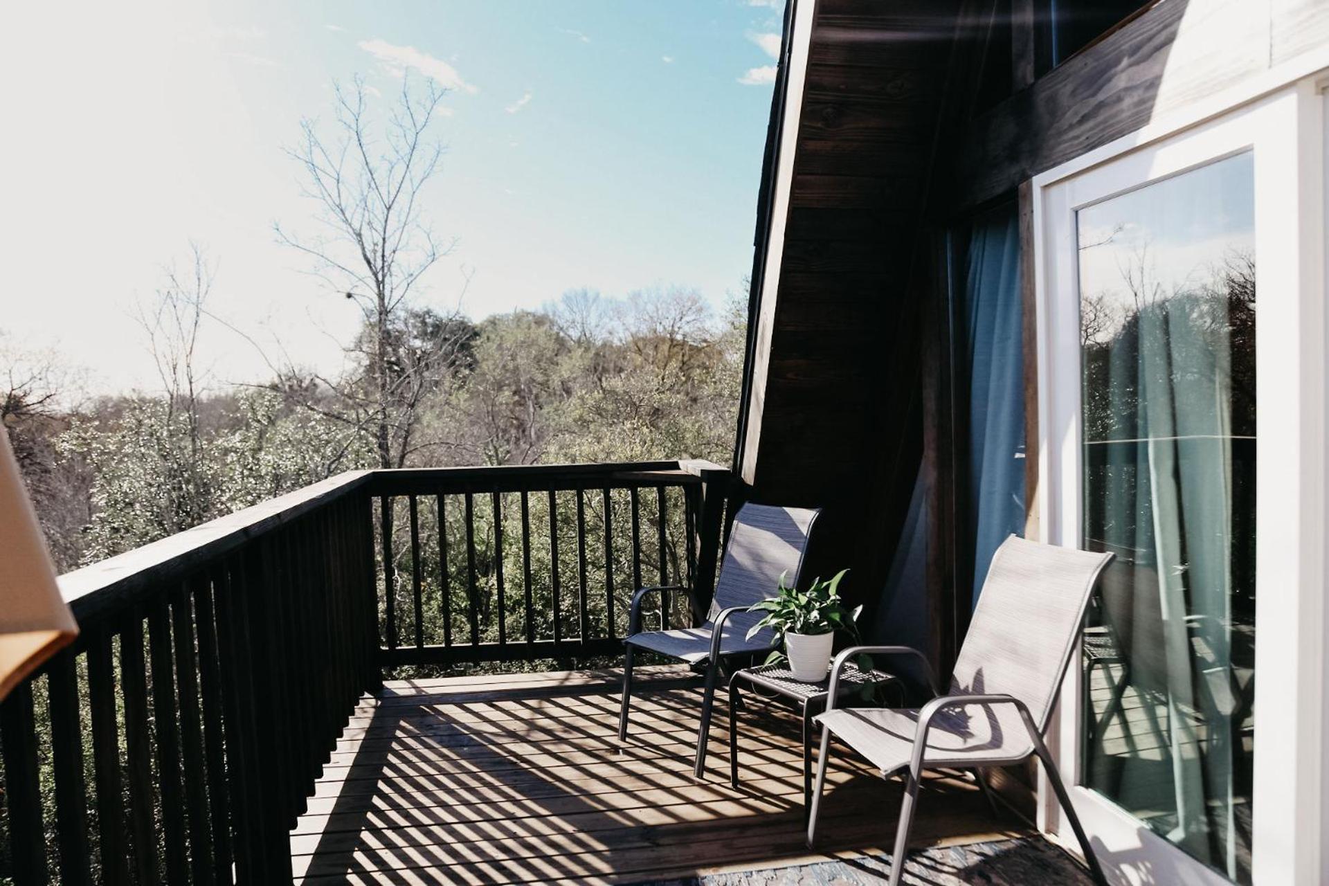 The Maverick: A-Frame W/ Hammock And Tree Top View New Braunfels Exterior foto