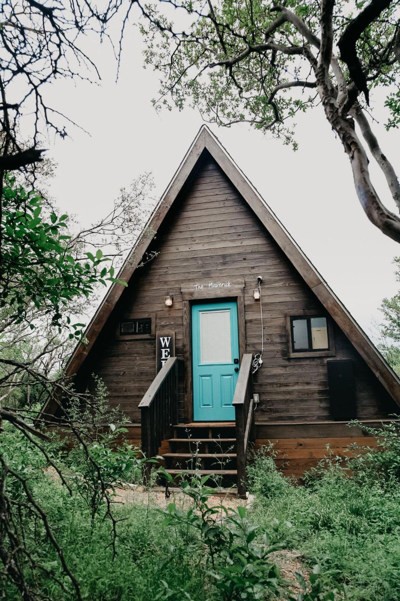 The Maverick: A-Frame W/ Hammock And Tree Top View New Braunfels Exterior foto