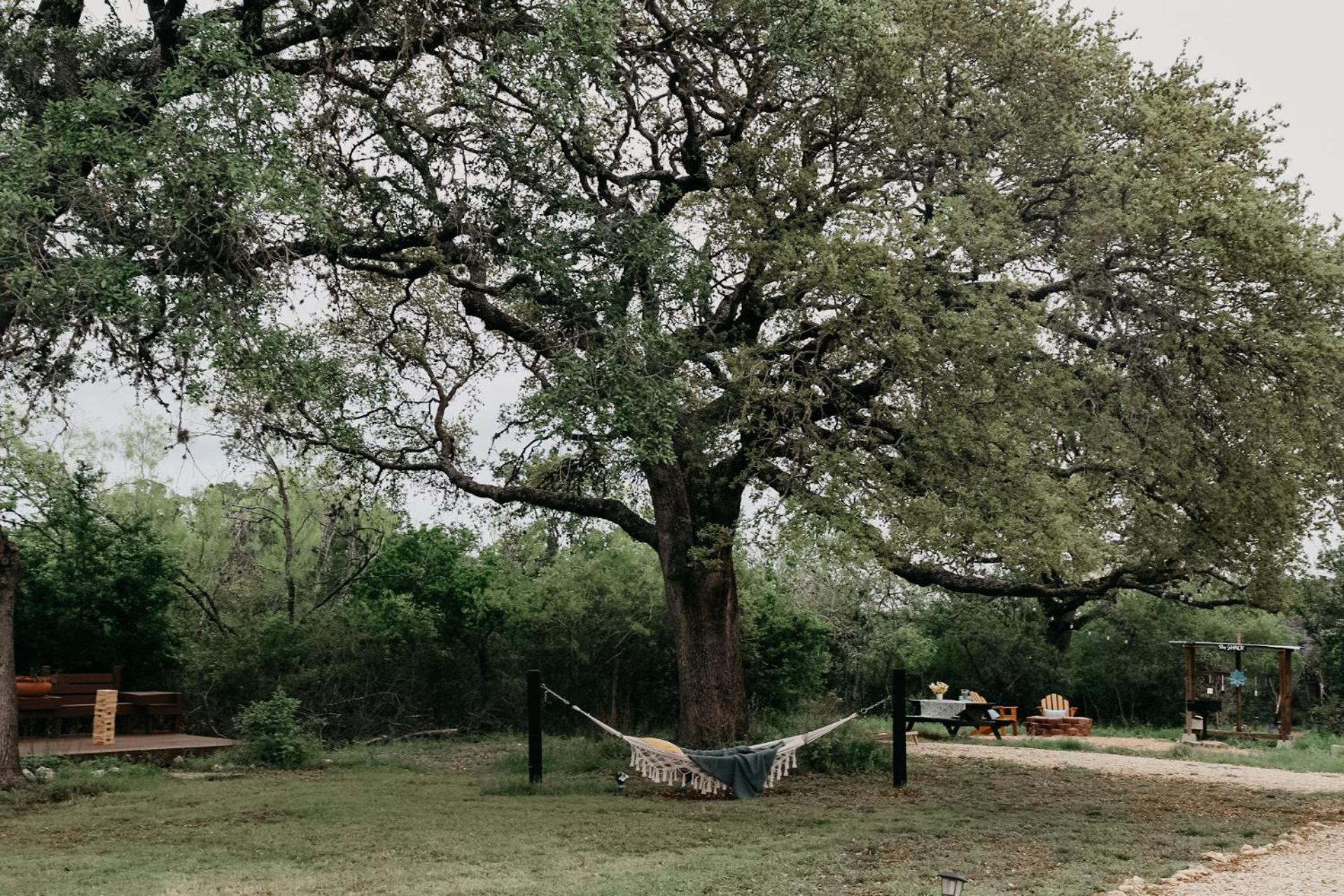 The Maverick: A-Frame W/ Hammock And Tree Top View New Braunfels Exterior foto