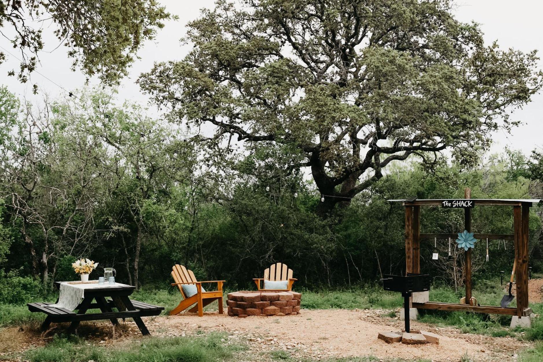 The Maverick: A-Frame W/ Hammock And Tree Top View New Braunfels Exterior foto