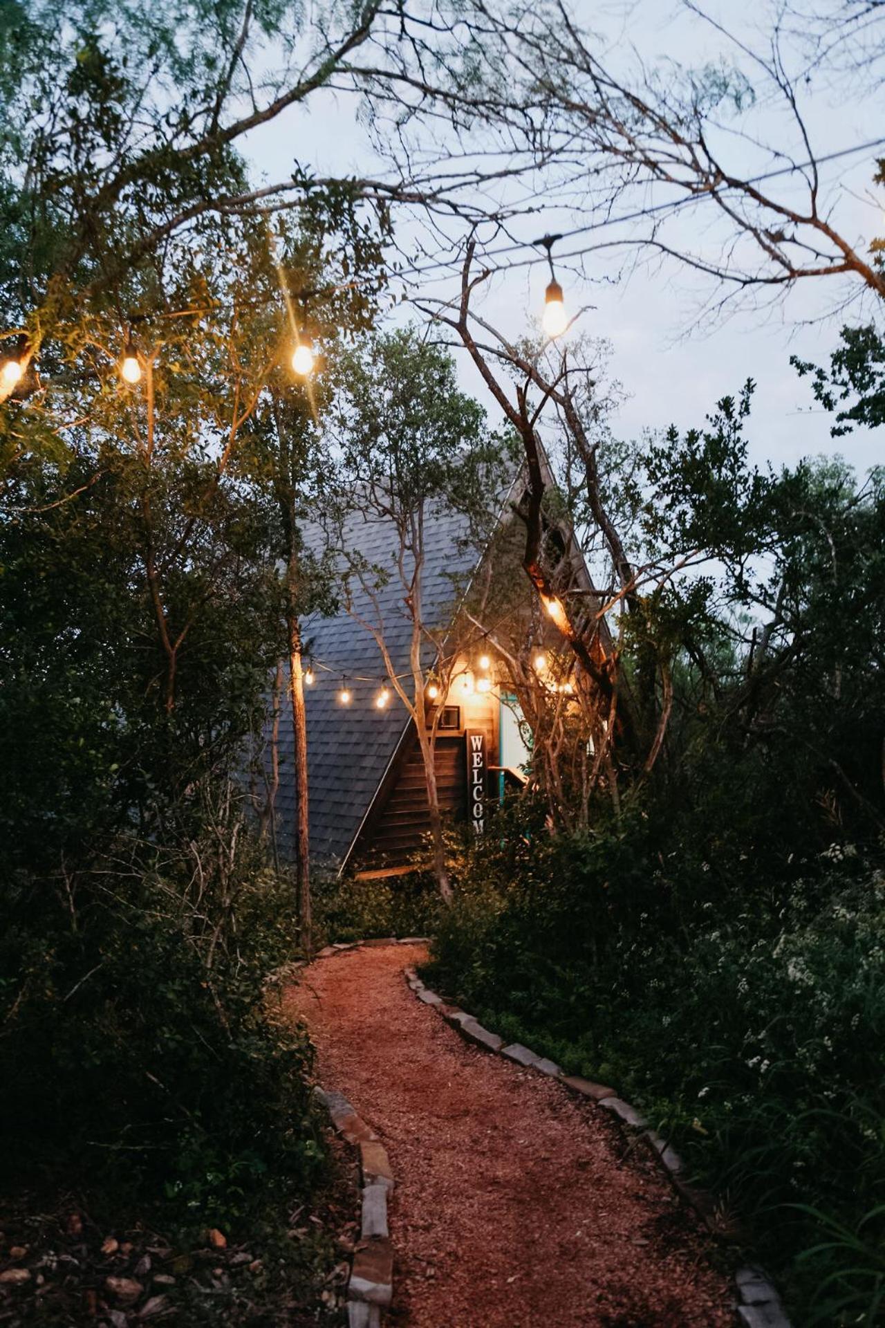 The Maverick: A-Frame W/ Hammock And Tree Top View New Braunfels Exterior foto