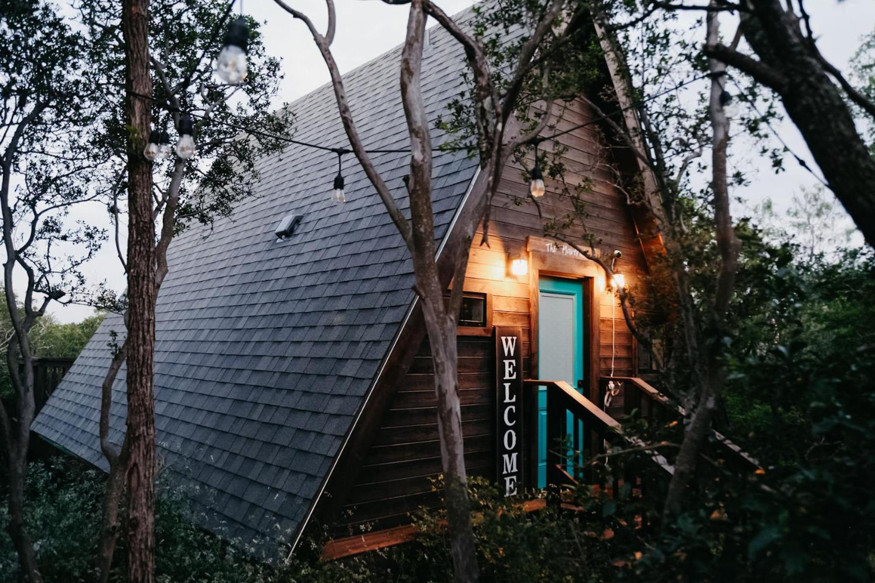 The Maverick: A-Frame W/ Hammock And Tree Top View New Braunfels Exterior foto